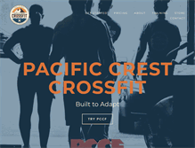 Tablet Screenshot of pacificcrestcrossfit.com